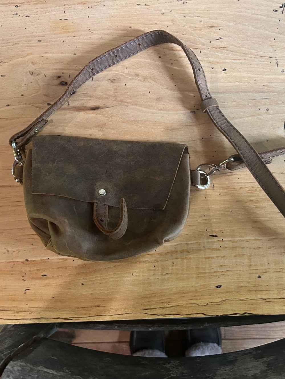 Leather hip pack